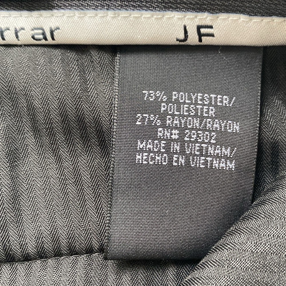 JF J. Ferrar Flat Front Classic Fit Dress Pant/Trouser (30x30, Gray) - Picture 12 of 13